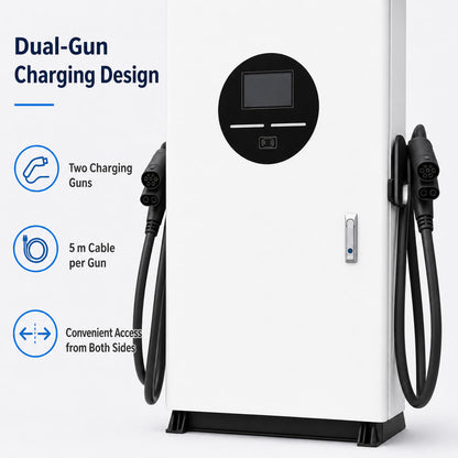 Borne de recharge DC 60 kW – Double Pistolet (Dual-Gun)