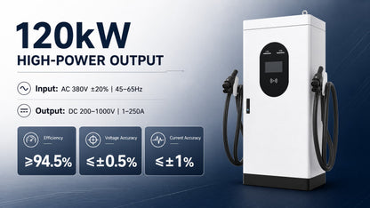 Borne DC 120 kW – Performance de sortie