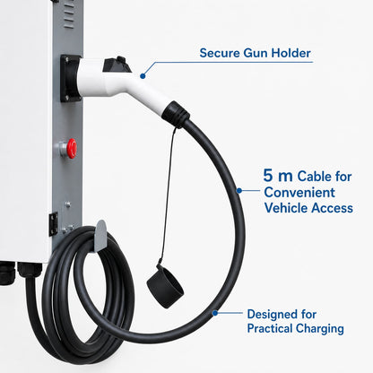 Chargepro Borne DC 40 kW – Pistolet et câble de charge