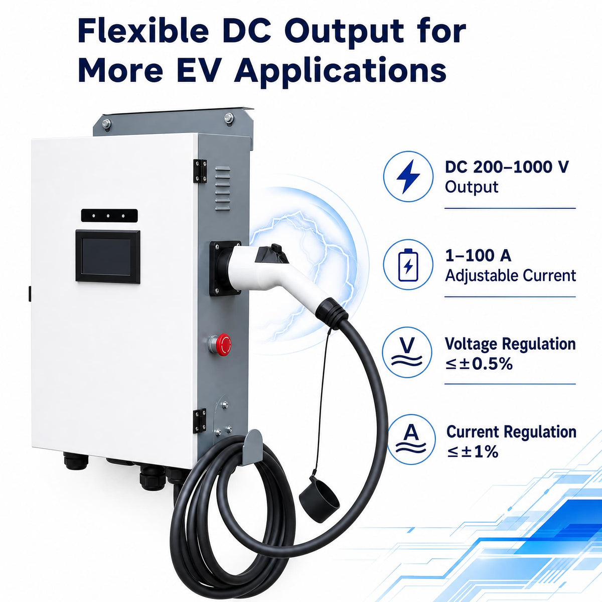 Chargepro Borne DC 40 kW – Plage de tension DC 200-1000V