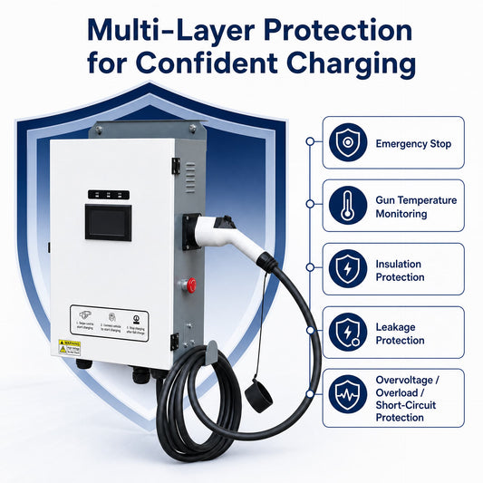 Borne de recharge DC 40 kW – Protection multi-couches