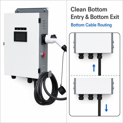 Chargepro Borne DC 40 kW – Passage de câble
