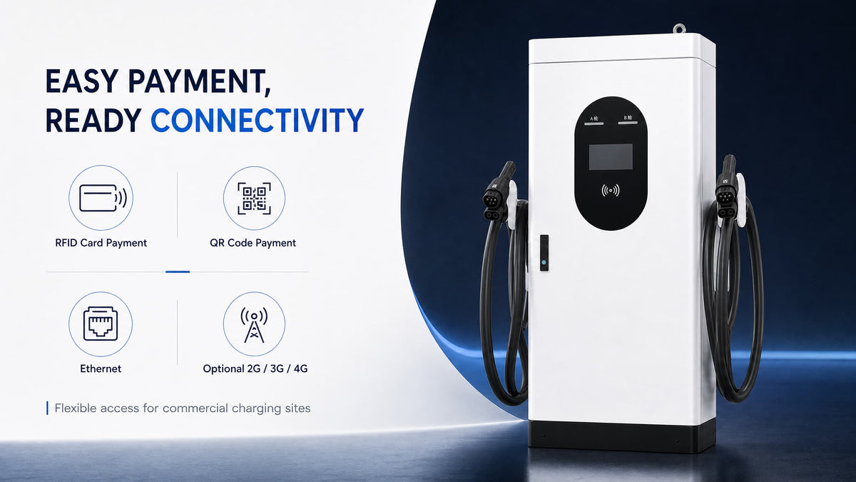 Borne DC 120 kW – Paiement et connectivité