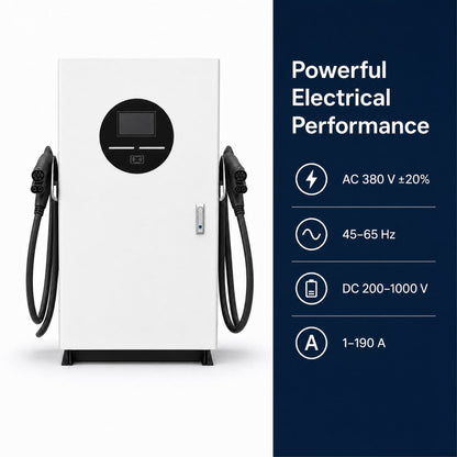 Borne de recharge DC 60 kW – Double Pistolet (Dual-Gun)