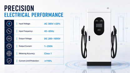 Borne DC 120 kW – Performance électrique