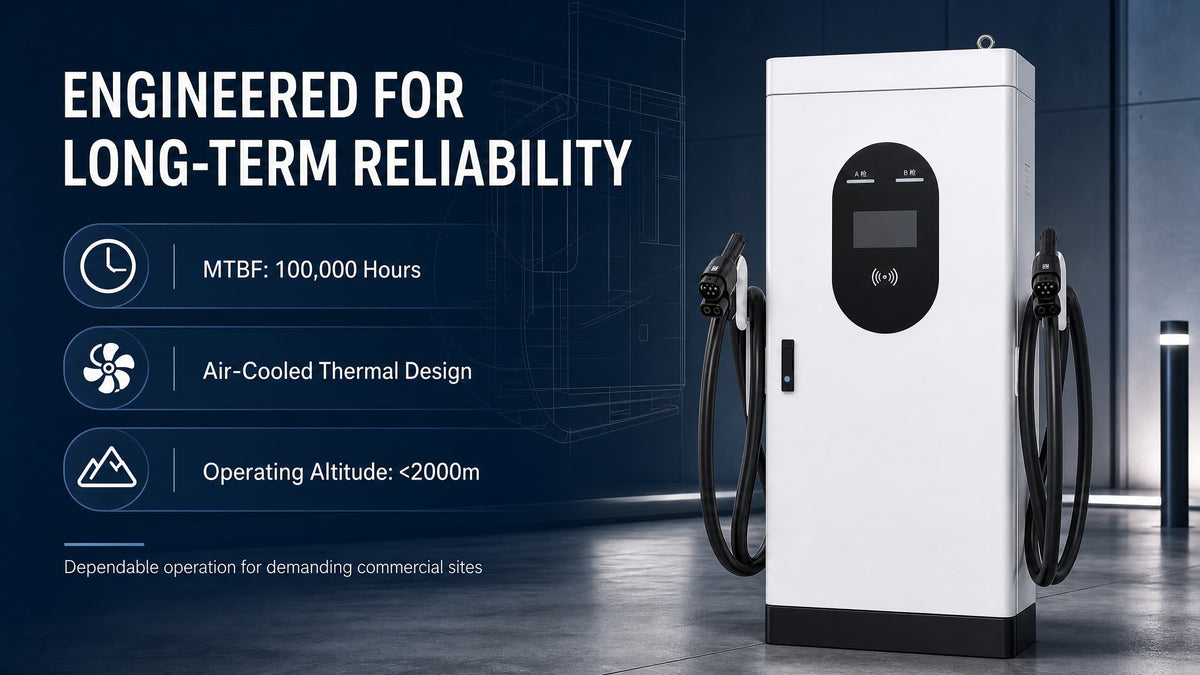 Borne DC 120 kW – Fiabilité industrielle
