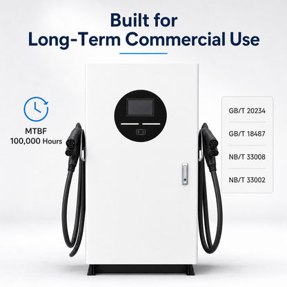 Borne de recharge DC 60 kW – Double Pistolet (Dual-Gun)