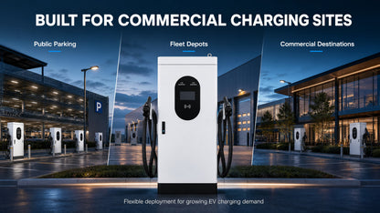 Borne DC 120 kW – Scénarios d'application commerciale