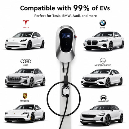 Chargepro Borne Murale EV 11 kW – Câble 7M + Pistolet fourni