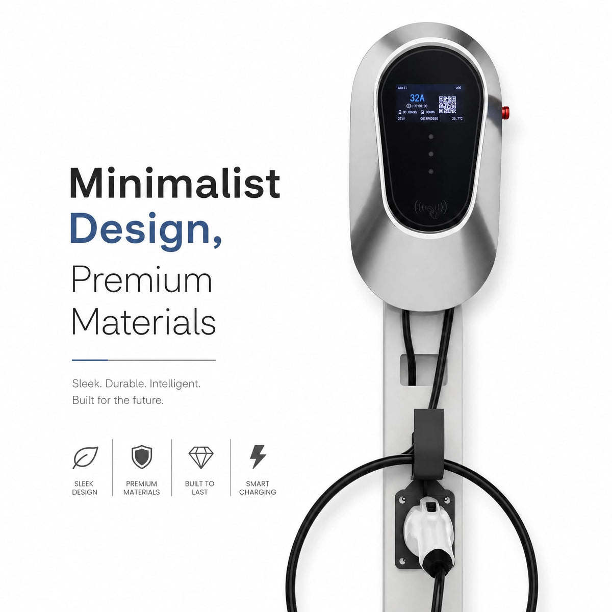 Multiples méthodes de démarrage - Plug & Charge, NFC/RFID, Bluetooth, WiFi, 4G