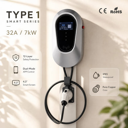 Type 1 Pro Charger 32A 7kW - Dynamic